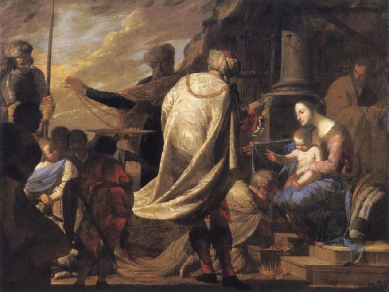 Bernardo Cavallino The adoration of the Magi oil painting image